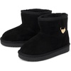 The Children’s Place Girls’ And Toddler Faux Fur Lined Pull on Boots(Black)