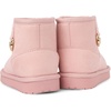 The Children’s Place Girls’ And Toddler Faux Fur Lined Pull on Boots(Pink)