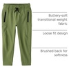 The Children’s Place Boys’ Soft Tech Pull on Jogger Pants(Olive)