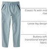 The Children’s Place Boys’ Soft Tech Pull on Jogger Pants(Smokey Blue)