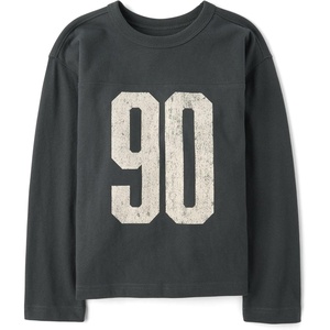 The Children’s Place Boys’ Long Sleeve Sueded Tops(Motoroil 90)
