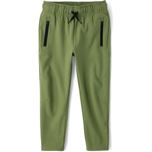 The Children’s Place Boys’ Soft Tech Pull on Jogger Pants(Olive)