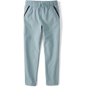 The Children’s Place Boys’ Soft Tech Pull on Jogger Pants(Smokey Blue)