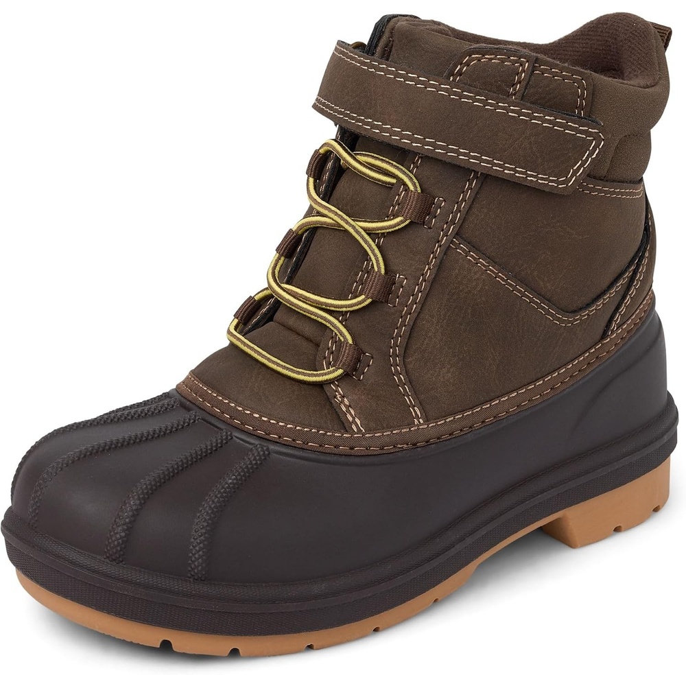 image:imageThe Childrens Place Boys Lace Up Weather BootsBrown