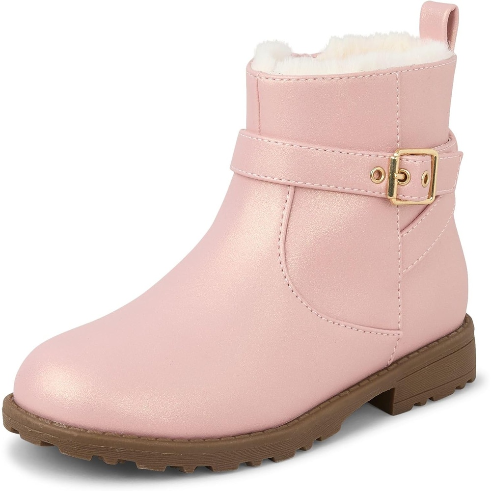 image:imageThe Childrens Place girls Ankle BootsPink Fur