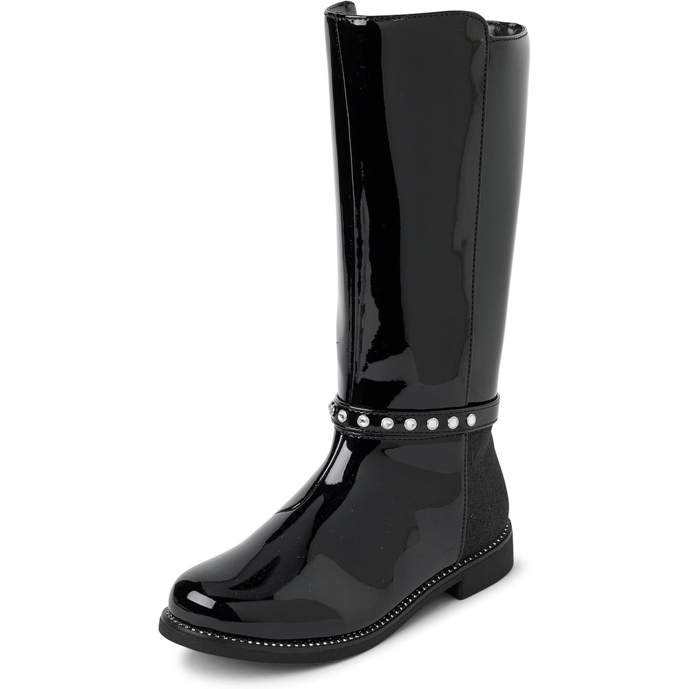 image:imageThe Childrens Place girls Tall Riding BootsBlack Rhinestone