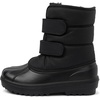 The Children’s Place Boys’ Faux Fur Trim Snow Boots(Black)