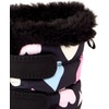 The Children’s Place Boys’ Faux Fur Trim Snow Boots(Black Hearts)