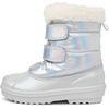 The Children’s Place Boys’ Faux Fur Trim Winter Snow Boots(Silver)