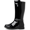 The Children’s Place girls Tall Riding Boots(Black Rhinestone)