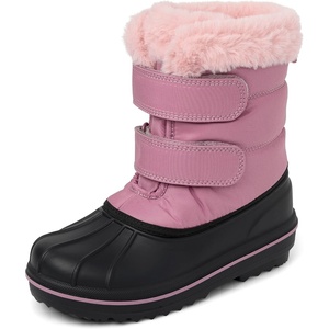 The Children’s Place Boys’ Faux Fur Trim Winter Snow Boots(Purple Thistle)
