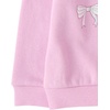The Children’s Place Baby Girls’ And Toddler Active Long Sleeve Premium Fleece Sweatshirt and Pants, 2-piece Outfit Set(Lilac Bows)