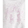 The Children’s Place Baby Girls’ And Toddler Active Long Sleeve Premium Fleece Sweatshirt and Pants, 2-piece Outfit Set(Lunar Starburst)