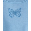 The Children’s Place Baby Girls’ And Toddler Active Long Sleeve Premium Fleece Sweatshirt and Pants, 2-piece Outfit Set(Pearl Blue Crochet)