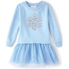 The Children’s Place Baby Girls’ Heart Mesh Tutu Dress(Blue Air)
