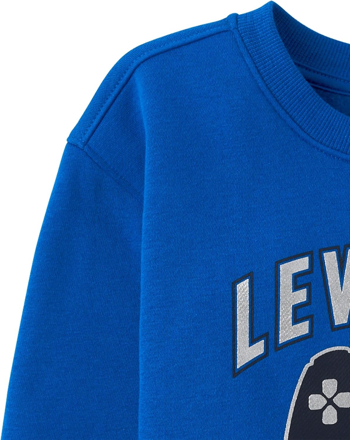 image:imageThe Childrens Place Boys Long Sleeve Crew Neck Pullover SweatshirtLevel Up