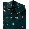 The Children’s Place Boys’ Long Sleeve Button Down Shirts(Festive Green)