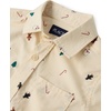 The Children’s Place Boys’ Long Sleeve Button Down Shirts(Festive Hay Stack)