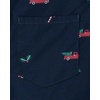 The Children’s Place Boys’ Long Sleeve Button Down Shirts(Festive Tidal)