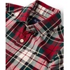 The Children’s Place Boys’ Long Sleeve Button Down Shirts(Ivory Plaid)