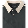 The Children’s Place Boys’ Long Sleeve Rugby Polo(Motoroil)