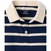 The Children’s Place Boys’ Long Sleeve Rugby Polo(Tidal Stripe)