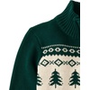 The Children’s Place,Boys,Long Sleeve Quarter Zip Pullover Sweater,Green Fairisle,Medium