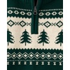 The Children’s Place,Boys,Long Sleeve Quarter Zip Pullover Sweater,Green Fairisle,Medium