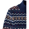 The Children’s Place,Boys,Long Sleeve Quarter Zip Pullover Sweater,Tidal Fairisle,Small