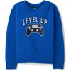 The Children’s Place Boys’ Long Sleeve Crew Neck Pullover Sweatshirt(Level Up)