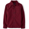 The Children’s Place,Boys,Long Sleeve Oxford Button Down Shirt,Red Ochre Checkered,XX-Large