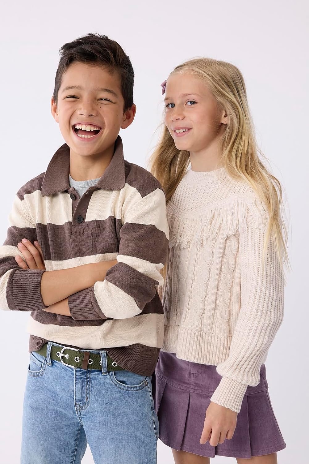 image:imageThe Childrens Place Girls Long Sleeve Crew Neck Pullover SweaterFrappe 2