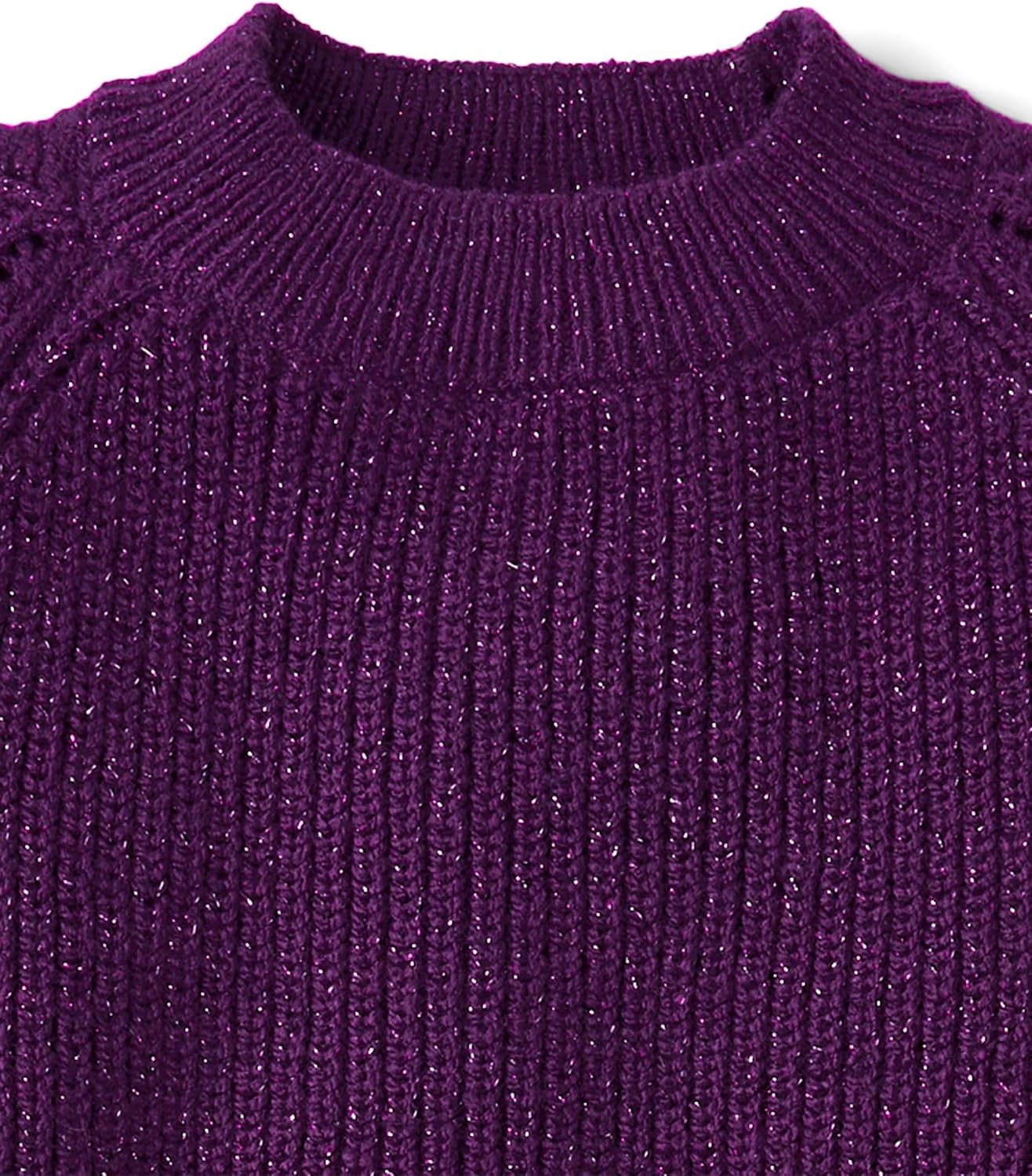 image:imageThe Childrens Place Girls Long Sleeve Crew Neck Pullover SweaterIris