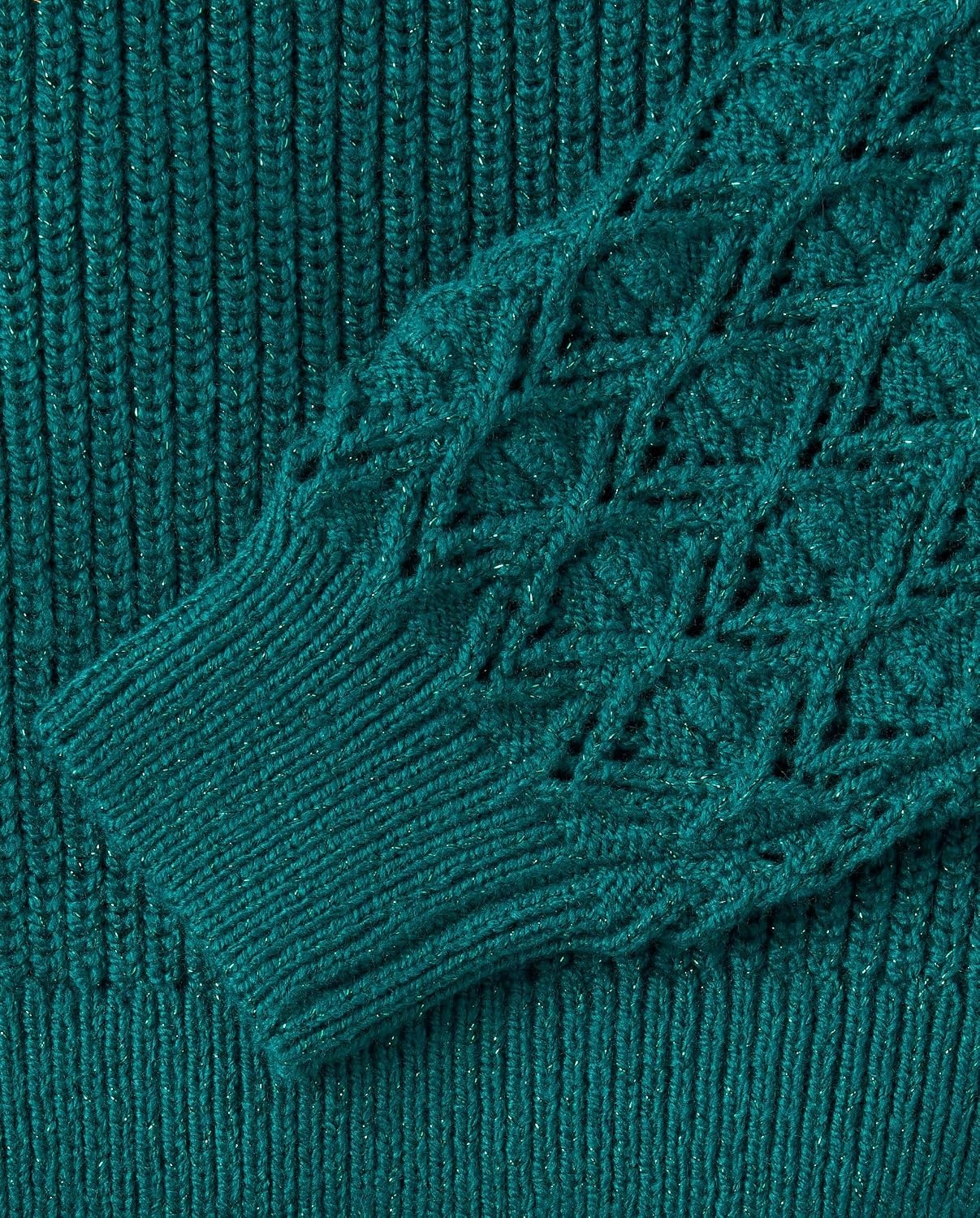 image:imageThe Childrens Place Girls Long Sleeve Crew Neck Pullover SweaterJaded Teal