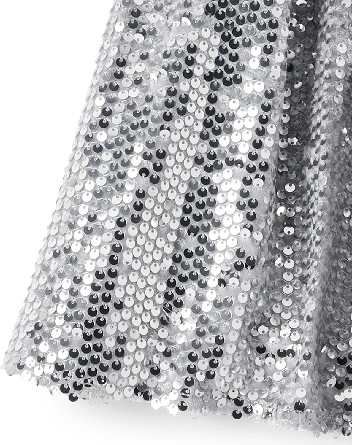 image:imageThe Childrens Place Girls Pull on Dressy SkirtsSilver Sequin