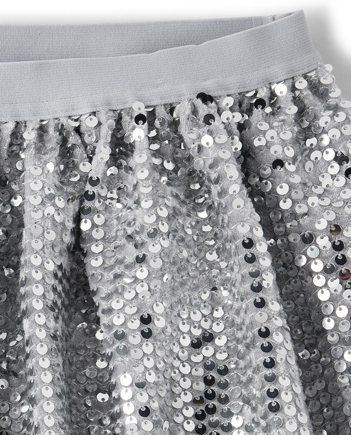 image:imageThe Childrens Place Girls Pull on Dressy SkirtsSilver Sequin