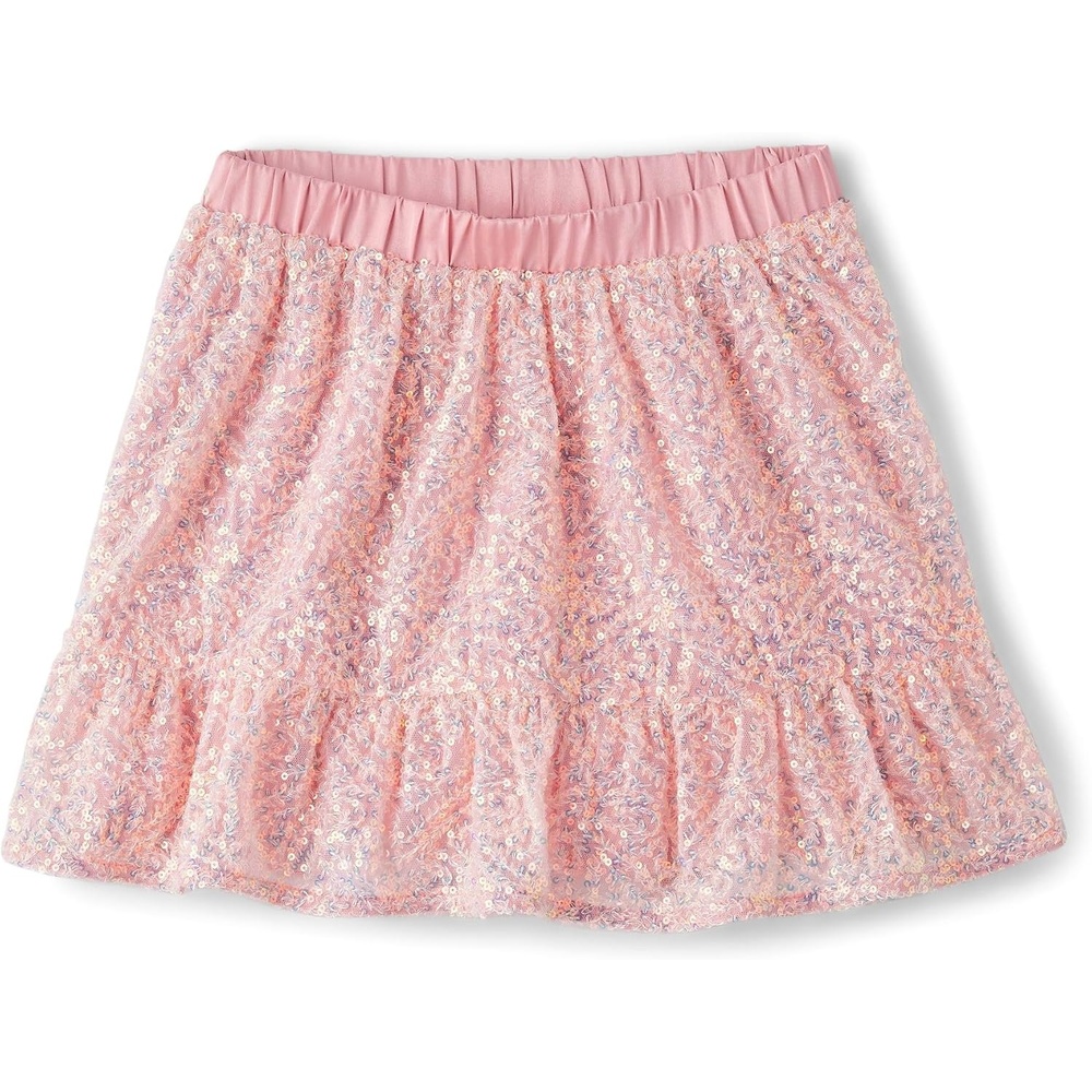 image:imageThe Childrens Place Girls Pull on Dressy SkirtsPink Sequin