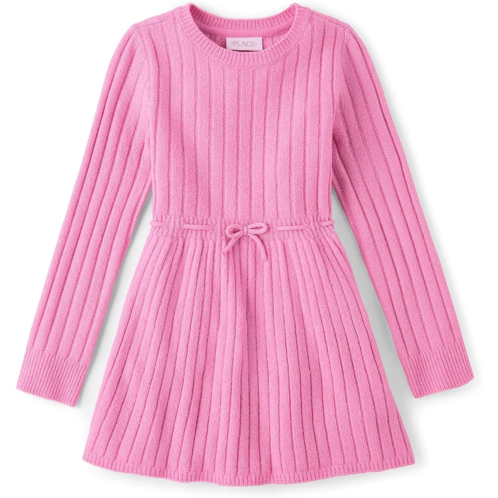 image:imageThe Childrens Place Girls Sweater DressPink Shimmer