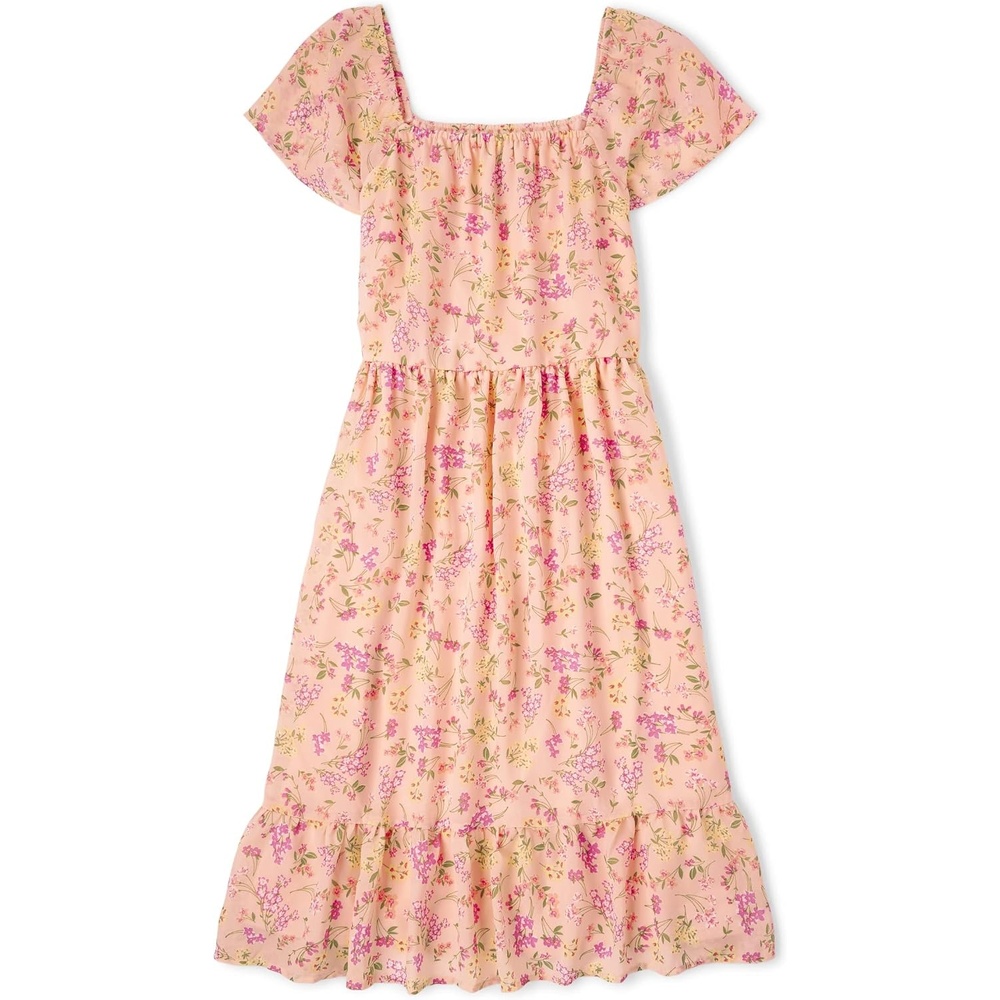 image:imageThe Childrens Place Womens Short Sleeve Holiday DressApricot Glow