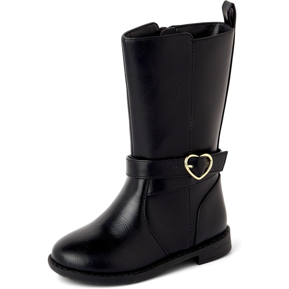 image:imageThe Childrens Place unisexchild And Toddler Tall Riding BootsBlack Hearts