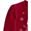 The Children’s Place Baby Girls’ and Toddler Long Sleeve Crew Neck Pullover Sweater(Red Snowman)