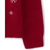 The Children’s Place Baby Girls’ and Toddler Long Sleeve Crew Neck Pullover Sweater(Red Snowman)