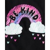 The Children’s Place Baby Girls’ and Toddler Unicorns,Butterflies,Trends Long Sleeve Graphic T-Shirts,3 Pack(Be Kind/Love/Happy)