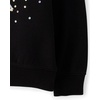 The Children’s Place Girls’ Active Long Sleeve Hooded Sweatshirt(Black Bow)
