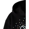 The Children’s Place Girls’ Active Long Sleeve Hooded Sweatshirt(Black Bow)