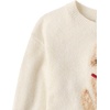The Children’s Place Girls’ Long Sleeve Crew Neck Pullover Sweater(Ivory Kitten)