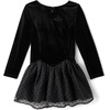 The Children’s Place Girls’ Tutu Dress, Long Sleeve(Black Tutu)