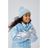 The Children’s Place Girls’ Water and Wind Resistant Hooded Zip Front Puffer Jacket, Microfleece Lined(Blue Iridescent)