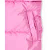 The Children’s Place Girls’ Water and Wind Resistant Hooded Zip Front Puffer Jacket, Microfleece Lined(Perfectly Pink)
