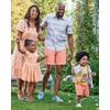 The Children’s Place Women’s Short Sleeve Holiday Dress(Apricot Glow)